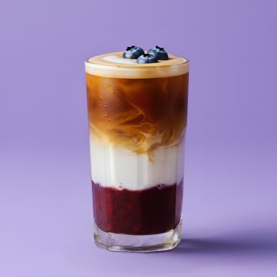Blueberry iced coffee